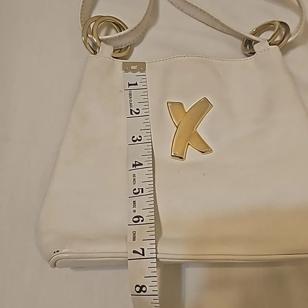 Paloma Picasso White Leather 2-Way Bag